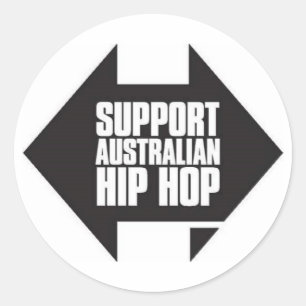 Support Australian hip hop sticker