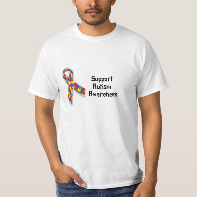 Support Autism Awareness T-shirt (Front)