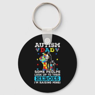 Support Autism Proud Dad Autism Awareness Month Fa Key Ring