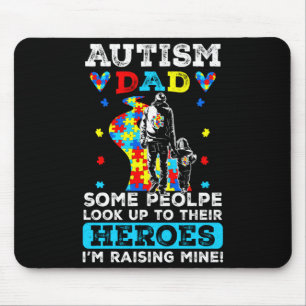 Support Autism Proud Dad Autism Awareness Month Fa Mouse Mat