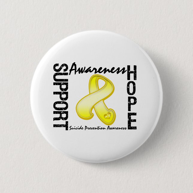 Support Awareness Hope Suicide Prevention 6 Cm Round Badge (Front)
