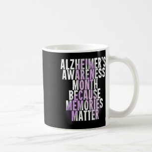 Support Awareness Month Purple Ribbon Coffee Mug
