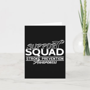 Support Awareness Squad Heart Disease Stroke Preve Card