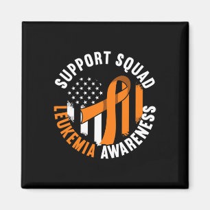 Support Awareness Squad I Blood Cells Cancer Leuke Magnet