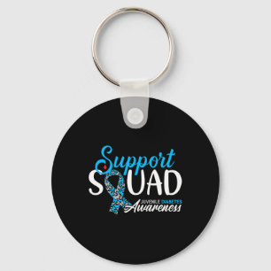 Support Awareness Squad I Juvenile T1d Type 1 Diab Key Ring