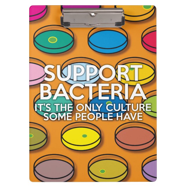 SUPPORT BACTERIA CLIPBOARD (Front)