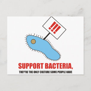 Support bacteria postcard