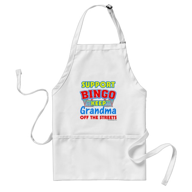 Support Bingo Grandma Standard Apron (Front)