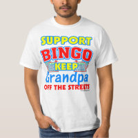 Support Bingo Grandpa Funny Saying