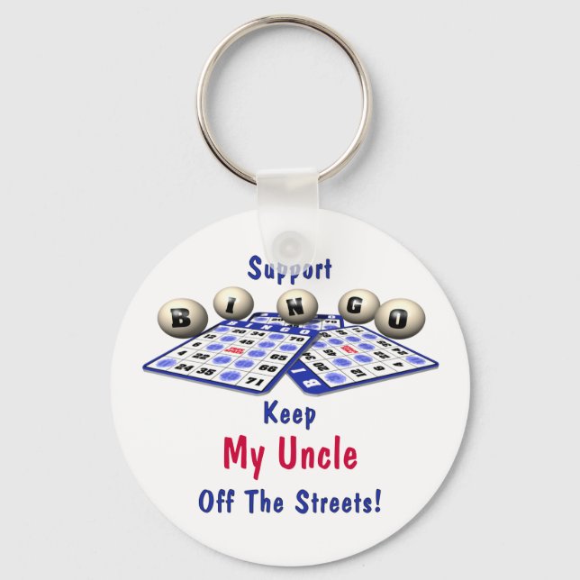 Support Bingo Key Ring (Front)