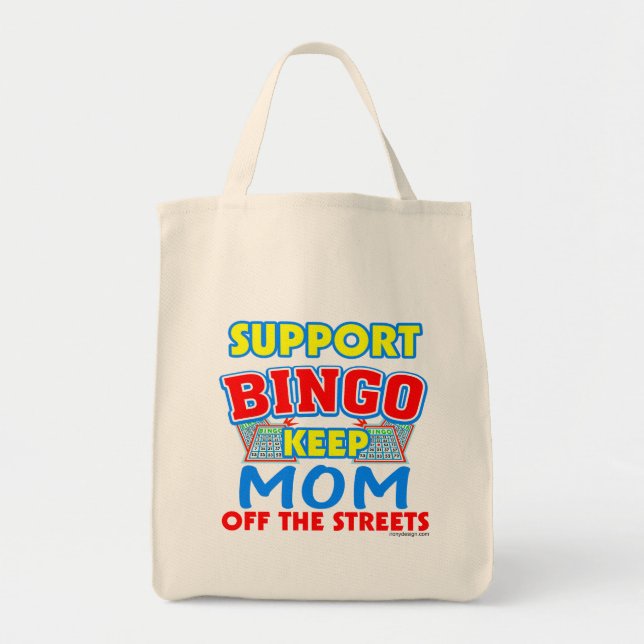 Support Bingo Mum Tote Bag (Front)