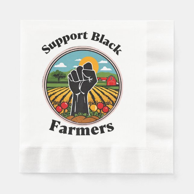 Support Black Farmers  Napkin (Front)