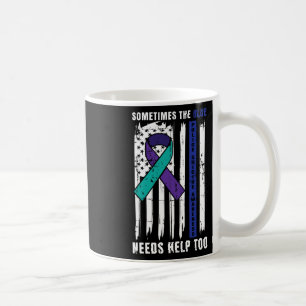 Support Blue Lives Police Suicide Awareness Law En Coffee Mug