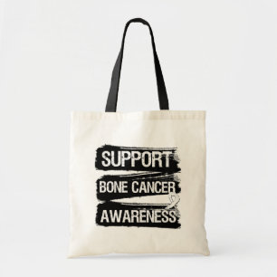 Support Bone Cancer Awareness Grunge Tote Bag