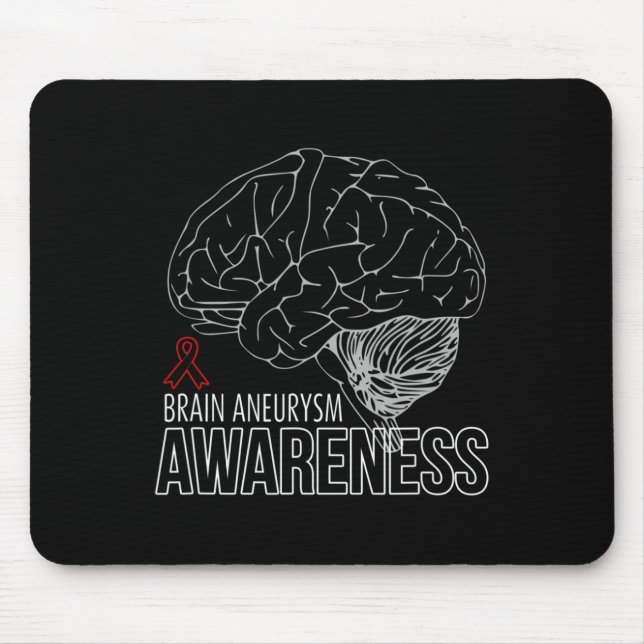 Support Brain Aneurysm Awareness 1 Mouse Mat (Front)