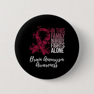 Support Brain Aneurysm Awareness  6 Cm Round Badge