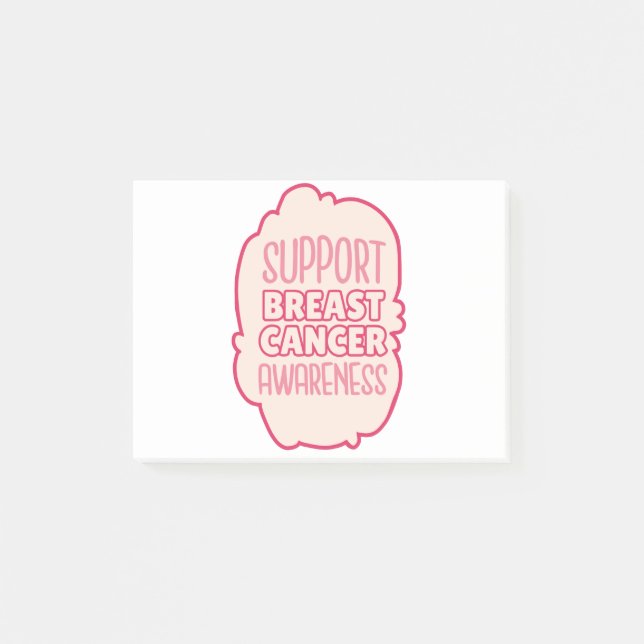 Support Breast Cancer Awareness For Supporters BCA Post-it Notes (Front)