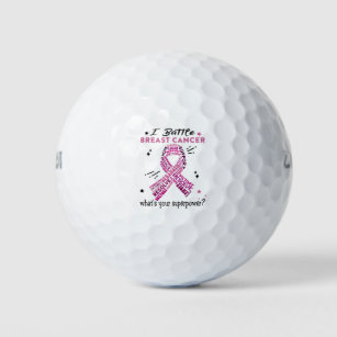 Support Breast Cancer Warrior Gifts Golf Balls