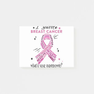 Support Breast Cancer Warrior Gifts Post-it Notes