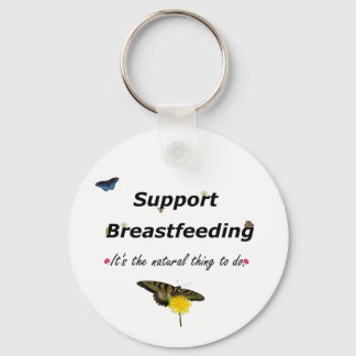 Support Breastfeeding nature design Key Ring