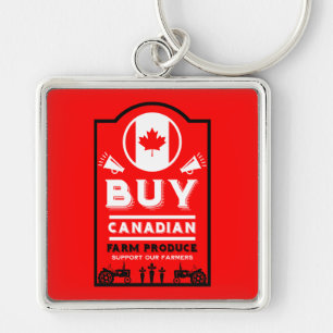 Support Canadian Farmers Key Ring