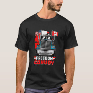 Support Canadian Truckers Freedom Convoy 2022 USA  T-Shirt
