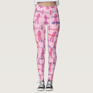 Support Cancer Research Ribbons Leggings