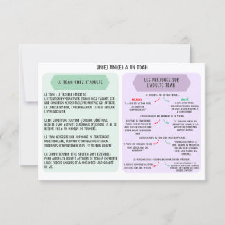 Support Card for Adults TDAH - Friends