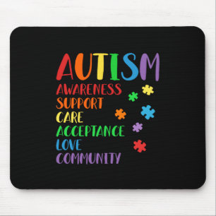 Support Care Acceptance Ally Autism Awareness Mouse Mat