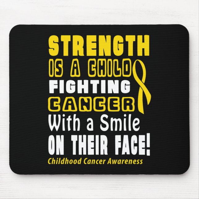 Support Childhood Cancer Awareness 1  Mouse Mat (Front)