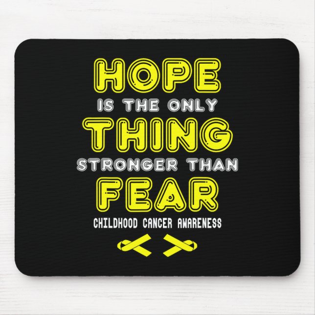 Support Childhood Cancer Awareness 3 Mouse Mat (Front)