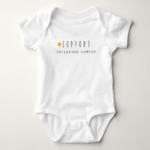 support childhood cancer. Baby Bodysuit One-piece