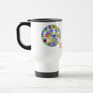 Support Community Diversity II White Travel Mug