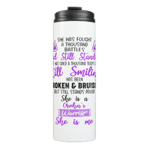Support Crohn's Warrior Gifts Thermal Tumbler