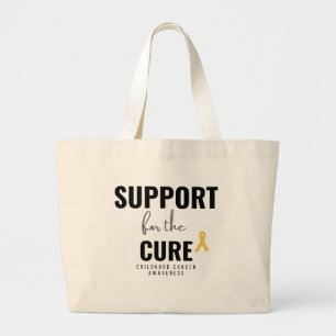 support cure childhood cancer awareness Tote Bags