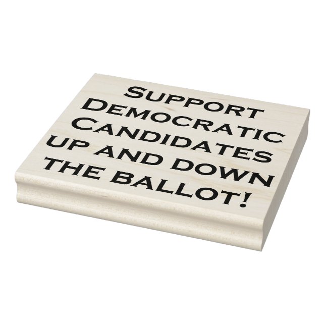 SUPPORT DEMOCRATIC CANDIDATES... RUBBER STAMP (Stamp)