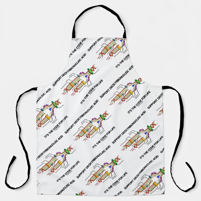 Support Deoxyribonucleic Acid It's Code For Life Apron (Front)