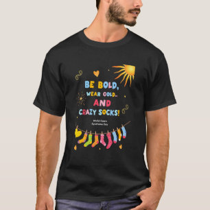 Support Down Syndrome Awareness with Gold Ribbon S T-Shirt