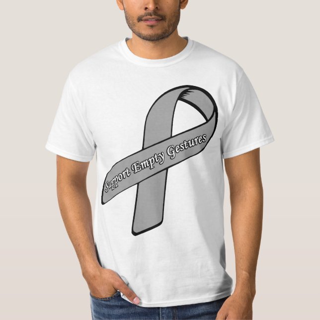 Support Empty Gestures Ribbon T-Shirt (Front)