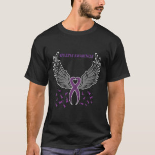 Support Epilepsy Awareness Costume Purple Ribbon G T-Shirt