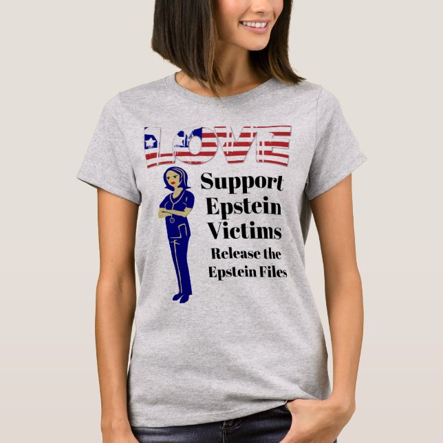 Support Epstein Victims T-Shirt (Front)