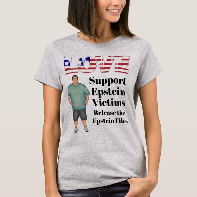 Support Epstein Victims T-Shirt (Front)