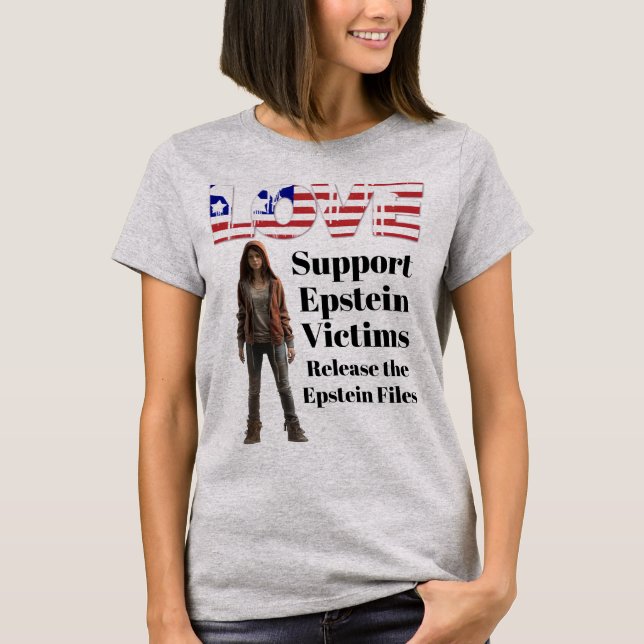 Support Epstein Victims T-Shirt (Front)