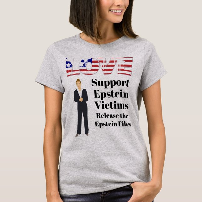 Support Epstein Victims T-Shirt (Front)