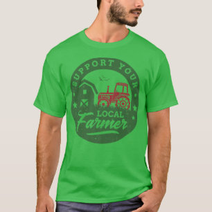 Support Farmers Farming Farms Agriculture Homestea T-Shirt