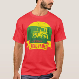 Support Farmers Farming Farms Agriculture Homestea T-Shirt