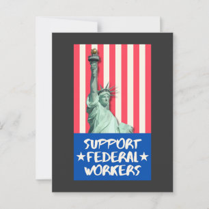 Support Federal workers Postcard