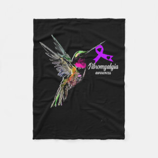 Support Fibromyalgia Awareness  Fleece Blanket