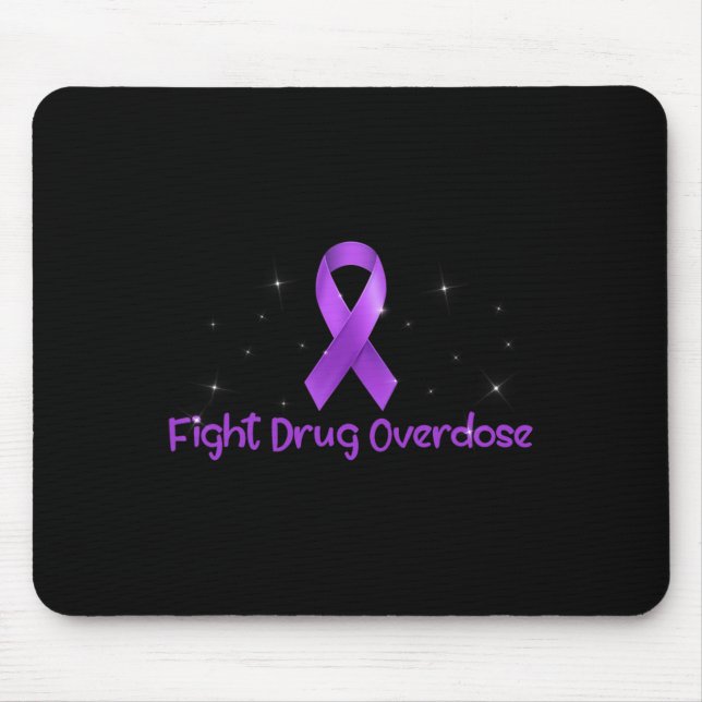 Support Fight Drug Overdose Opioid Awareness For M Mouse Mat (Front)