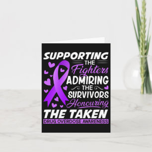 Support Fighters Honouring Taken Overdose Awarenes Card